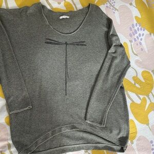 Gray Crew Neck Sweater